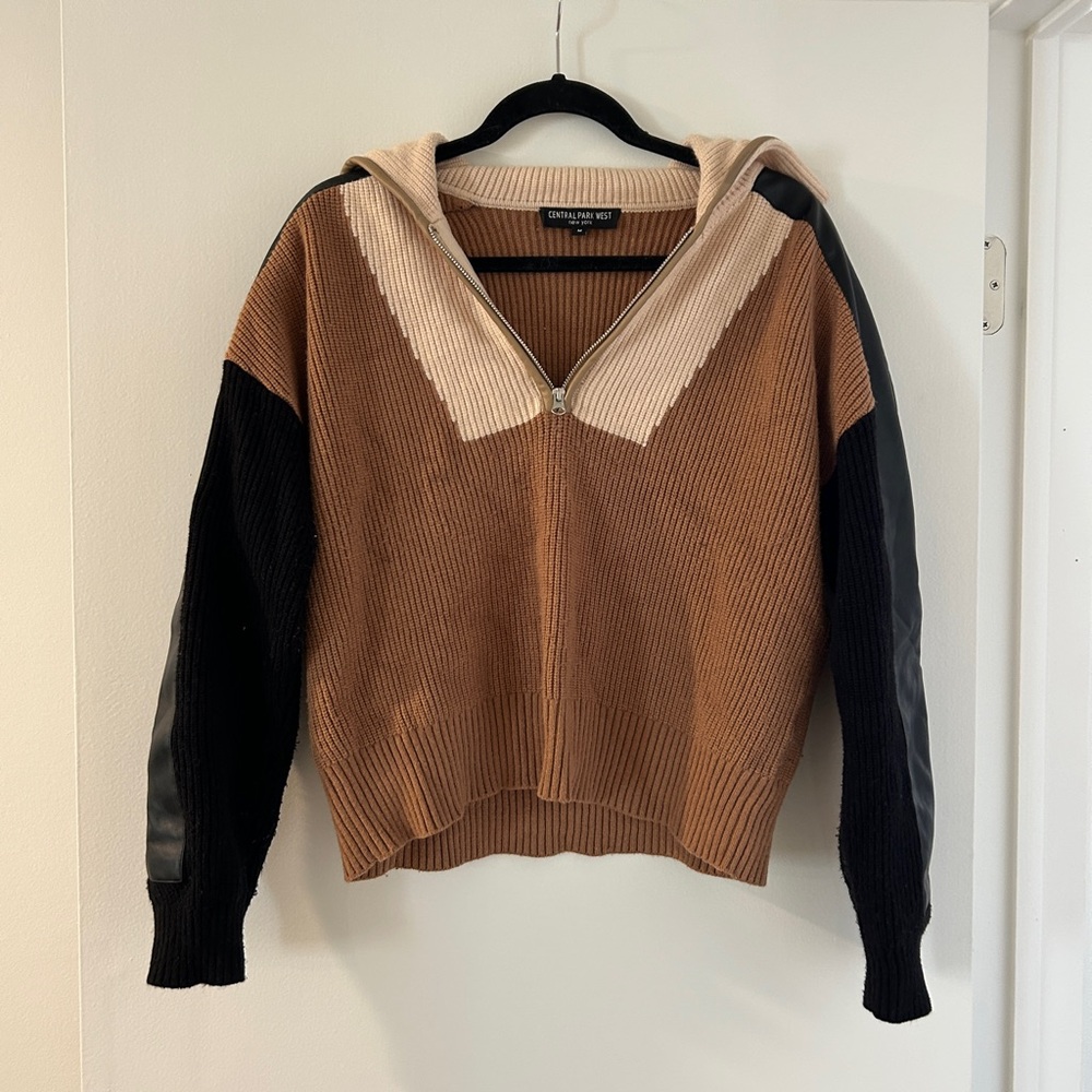Central Park West Tri-Tone Women's Sweater